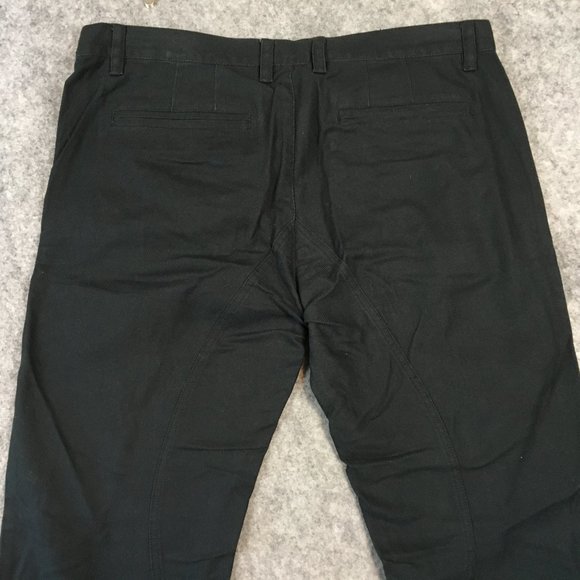 Urban Outfitters Standard Cloth Jeans 36 Mens Jet Black Riding Straight Tapered - Picture 12 of 14